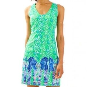 Lilly Pulitzer Mila shift dress toucan green dress size 0